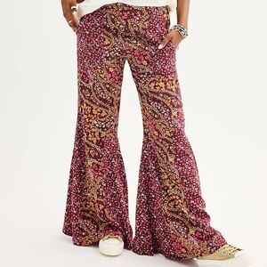 Juniors' SO® Patchwork Flared Pants